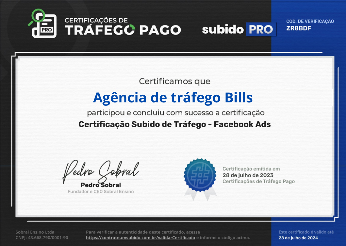 Agência de tráfego Bills